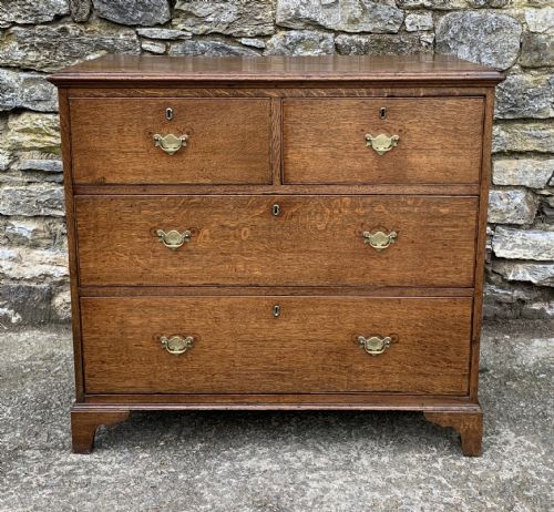 Small Antique Oak Chest of Drawers