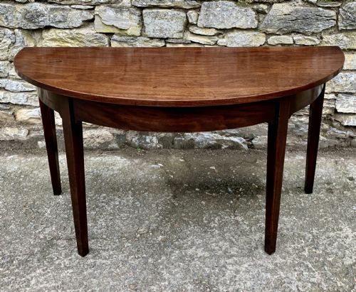 Georgian Mahogany D-end Console Table