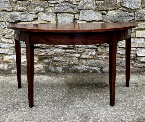 fig 1. Georgian Mahogany D-End Console Table