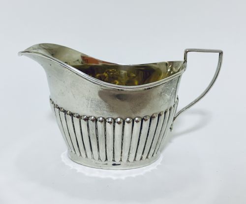 Antique Solid Silver Milk Cream Jug