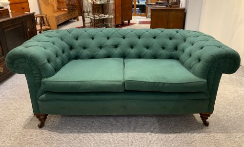 Antique Victorian Buttoned Chesterfield Sofa