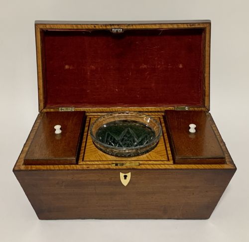 Georgian Mahogany Sarcophagus Tea Caddy