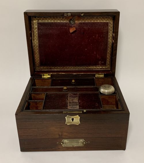 Antique Victorian Rosewood Vanity Jewellery Box
