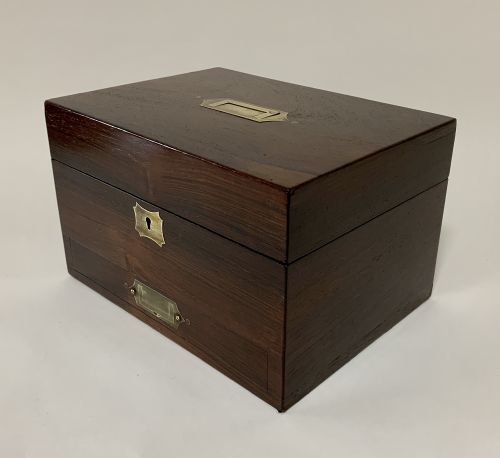 fig 2. Antique Victorian Rosewood Vanity Jewellery Box