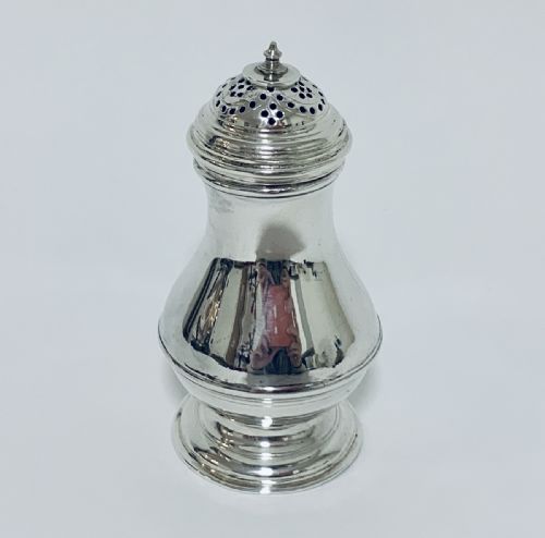 Antique George II Solid Silver Shaker Pounce Pot