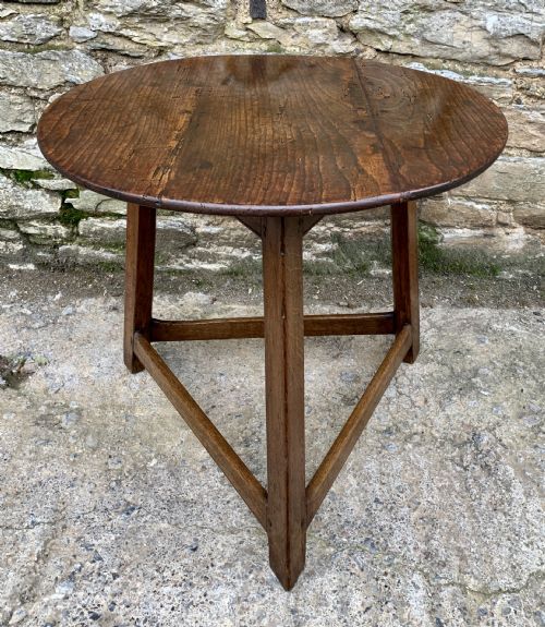 Antique Georgian Oak Cricket Table
