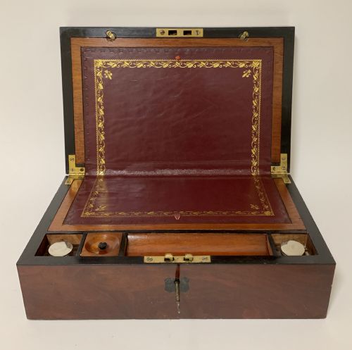 Antique Victorian Mahogany Writing Slope