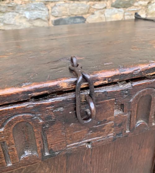 fig 2. Antique Oak Coffer