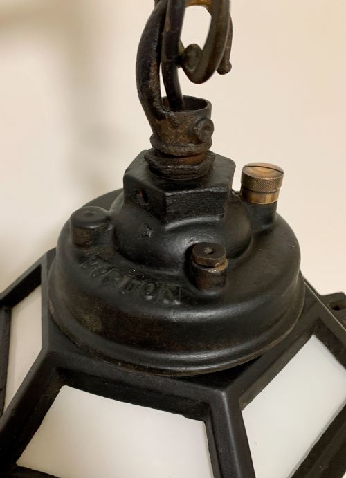 fig 3. Antique REVO Tipton Hanging Lantern on Bracket