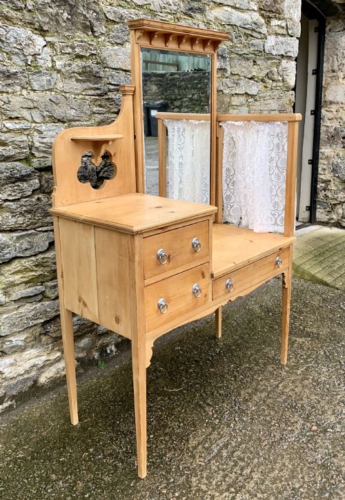 fig 1. Antique Pine Dressing Table by Maple & Co