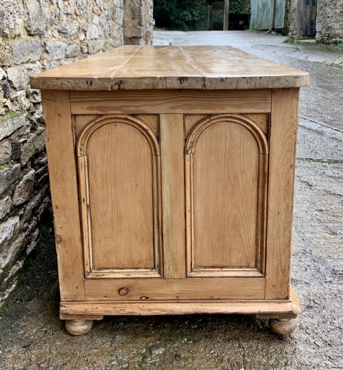 fig 2. Large Antique Victorian Pine and Sycamore Dresser Base