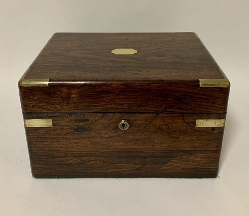 fig 1. Antique Rosewood Jewellery Box