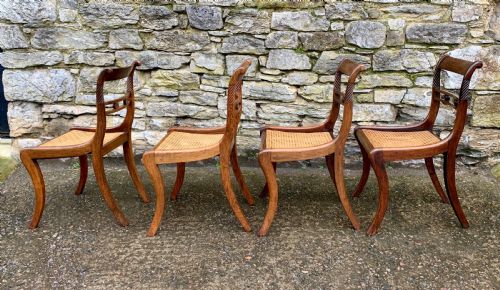 fig 1. Set of 4 Regency Rosewood Dining Chairs