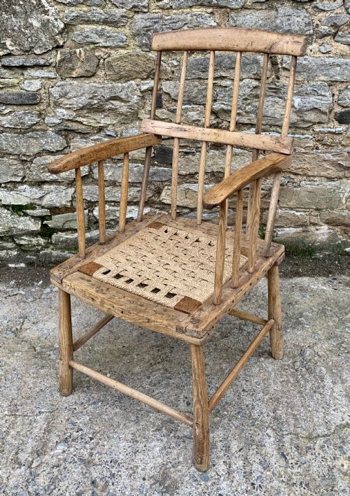 Antique Primitive Westcountry Stick Back Windsor Chair