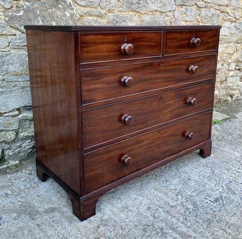 fig 2. Antique Mahogany Chest of Drawers