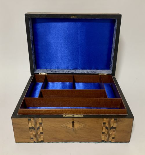 Antique Tunbridge Ware Jewellery Box