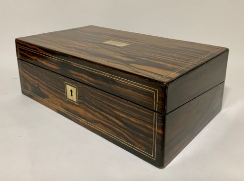 fig 2. Victorian Coromandel Writing Slope Box