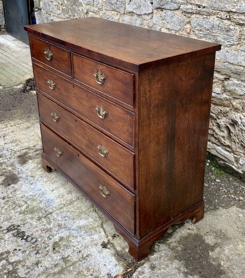 fig 2. Antique Oak Chest of Drawers