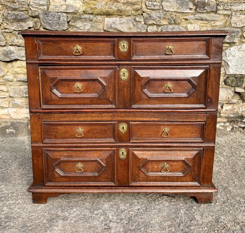 fig 2. 17th Century Oak Chest of Drawers