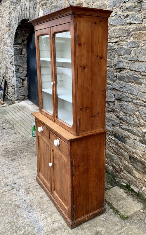 fig 2. Small Antique Pine Glazed Dresser