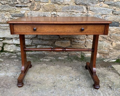 Antique Regency Mahogany Library Table