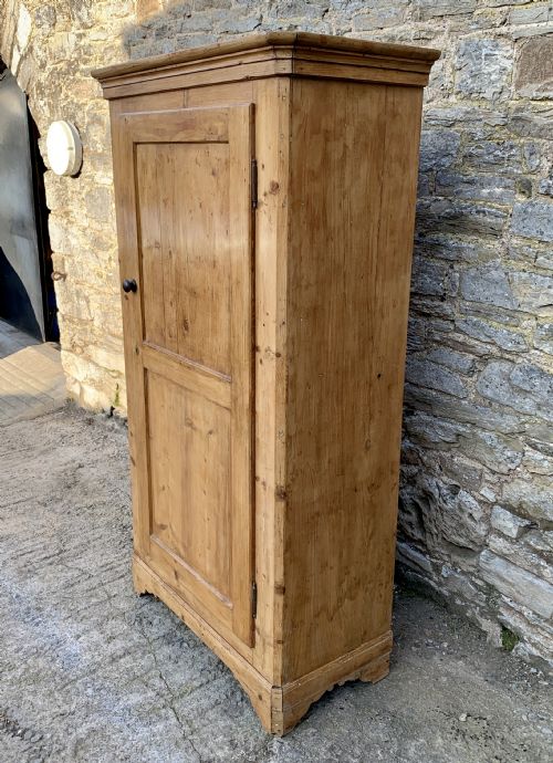 fig 1. Small Antique Pine Wardrobe
