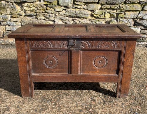 Small 17th Century Devon Oak Coffer