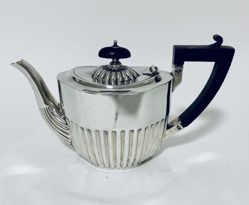 fig 2. Antique Solid Sterling Silver Bachelors Tea Set Service