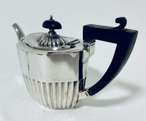 fig 3. Antique Solid Sterling Silver Bachelors Tea Set Service