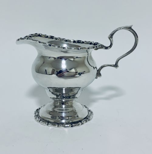 Antique Solid Sterling Silver Milk or Cream Jug Chester 1906