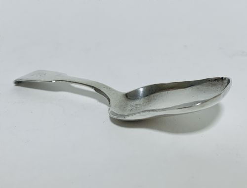 fig 1. Victorian Solid Sterling Silver Tea Caddy Spoon