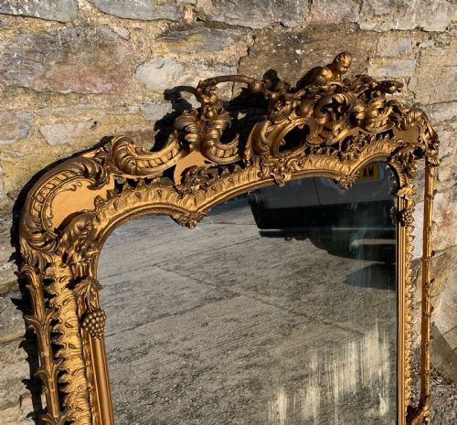 fig 2. Large Victorian Gilt Overmantel Mirror