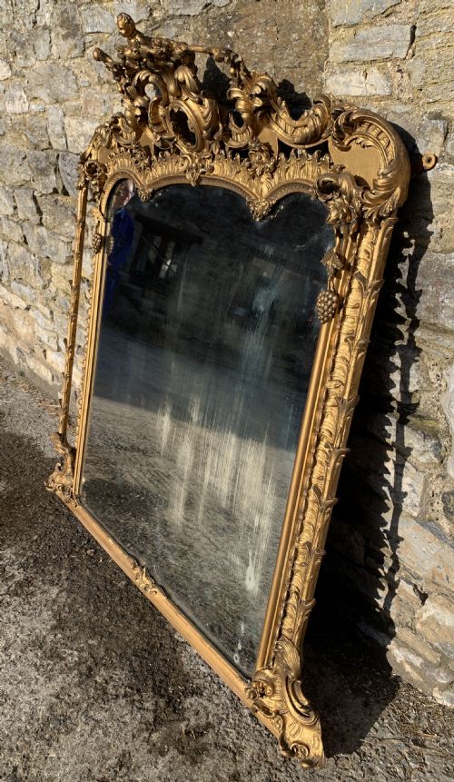 fig 3. Large Victorian Gilt Overmantel Mirror