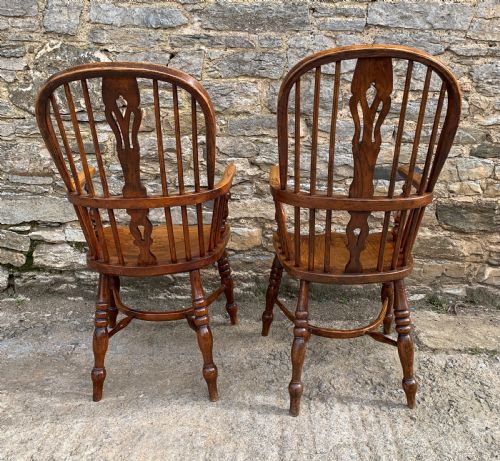 fig 3. Pair of Antique Windsor Chairs