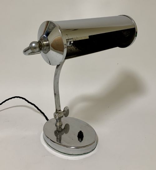 Art Deco Chrome Desk Lamp