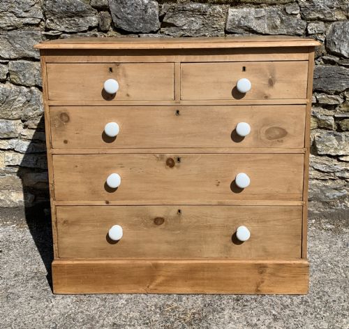 Victorian Stripped Pine Chest of Drawers