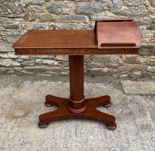 Victorian Mahogany Duet Reading Table