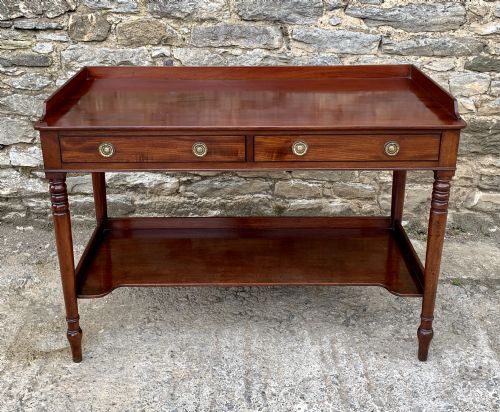 Antique Regency Mahogany Washstand Table