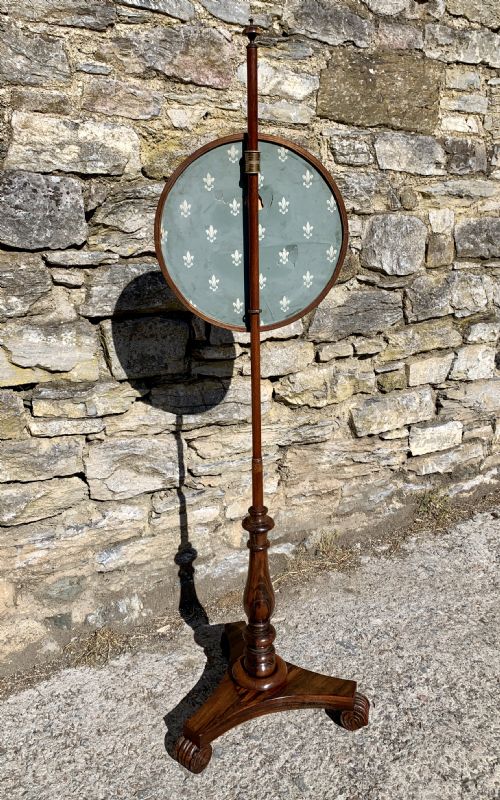 REGENCY ROSEWOOD POLE SCREEN - ADDITIONAL PHOTO 10