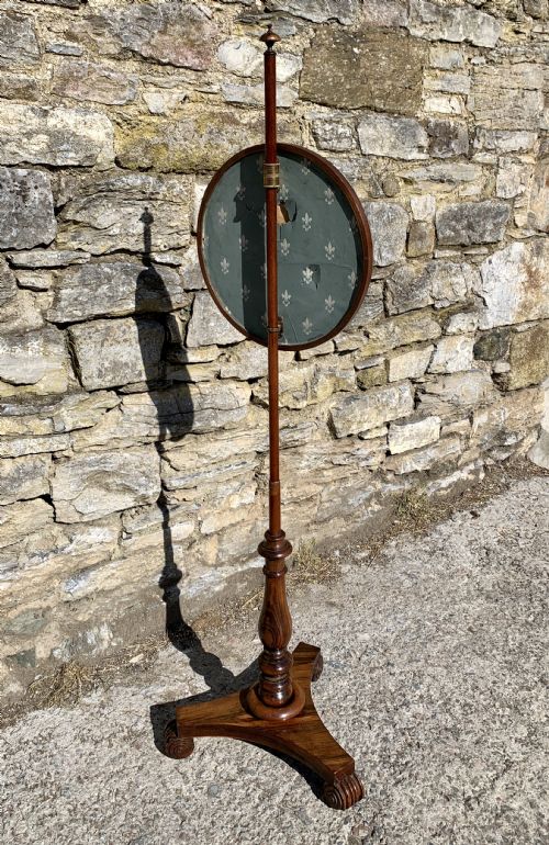 REGENCY ROSEWOOD POLE SCREEN - ADDITIONAL PHOTO 17