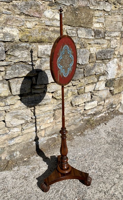 REGENCY ROSEWOOD POLE SCREEN - ADDITIONAL PHOTO 18