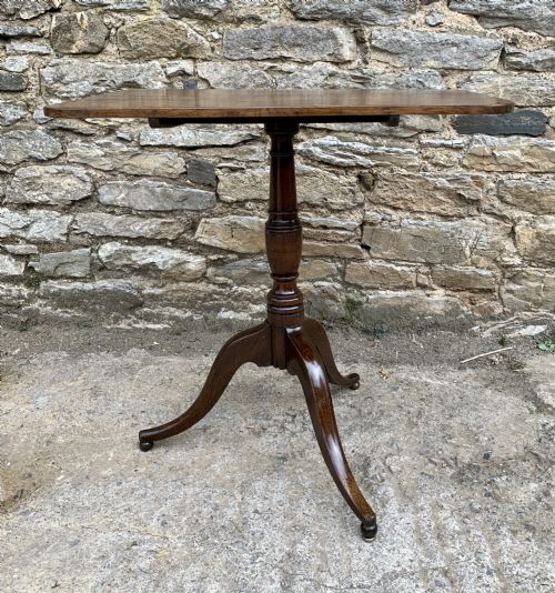fig 2. Georgian Oak Tilt Top Occasional Table