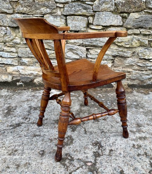 fig 2. Antique Beech and Elm Captains Chair