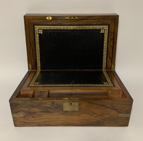 Victorian Walnut Writing Slope Box