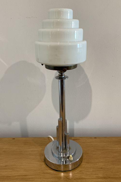 Art Deco Chrome Table Lamp