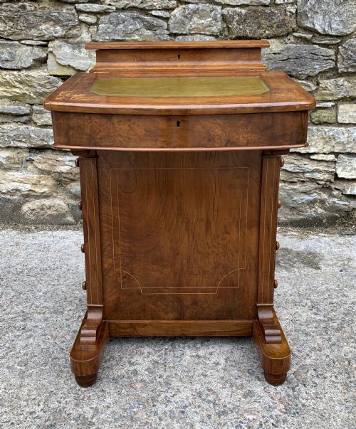 fig 1. Victorian Burr Walnut Davenport