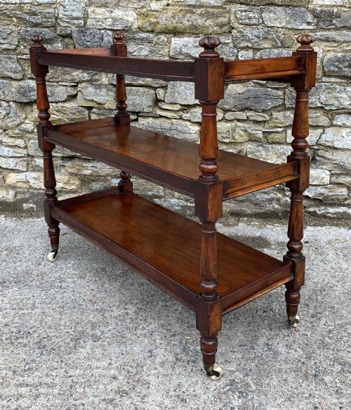 fig 2. Victorian Mahogany Three Tier Buffet Dumb Waiter