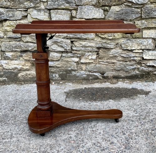 fig 2. Victorian Mahogany Adjustable Reading Table