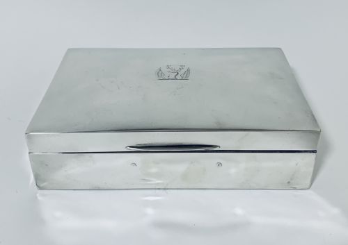 Antique Sterling Silver Cigarette Cigar Box