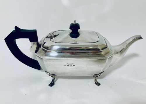 fig 2. Antique Solid Sterling Silver Three Part Tea Service